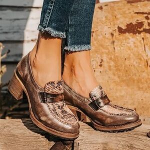 Freebird by Steven Bristol Pink Multi Leather Loafers